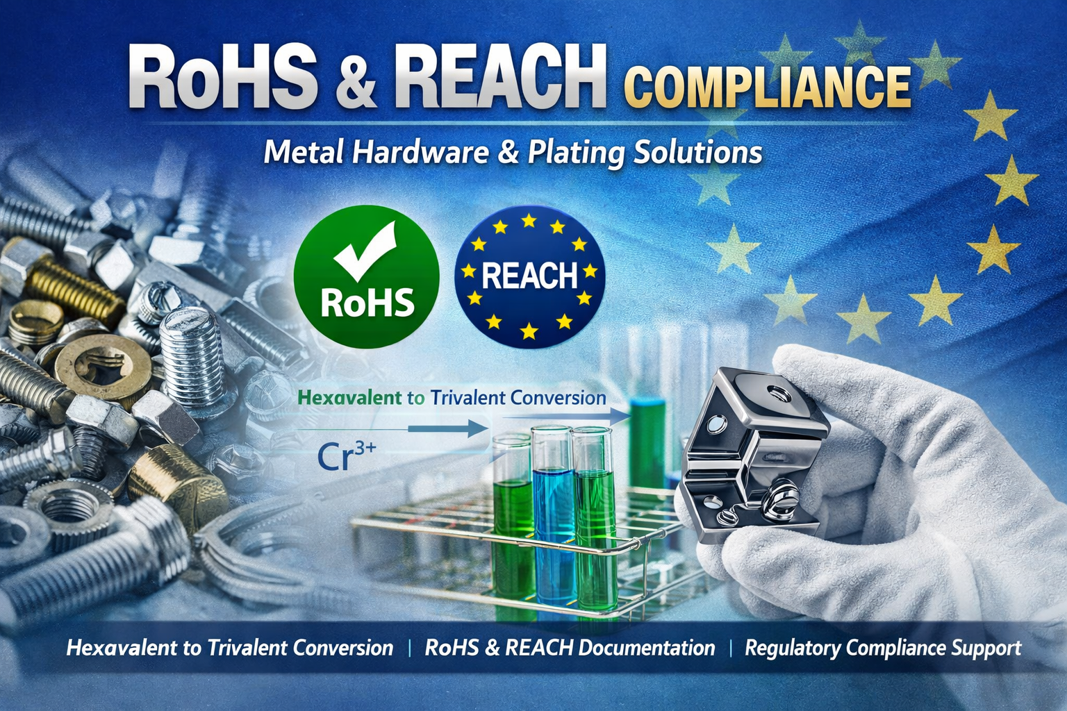 RoHS & REACH Compliance Manufacturer for Metal Hardware & Plating Solutions