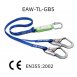 Energy absorbing lanyard